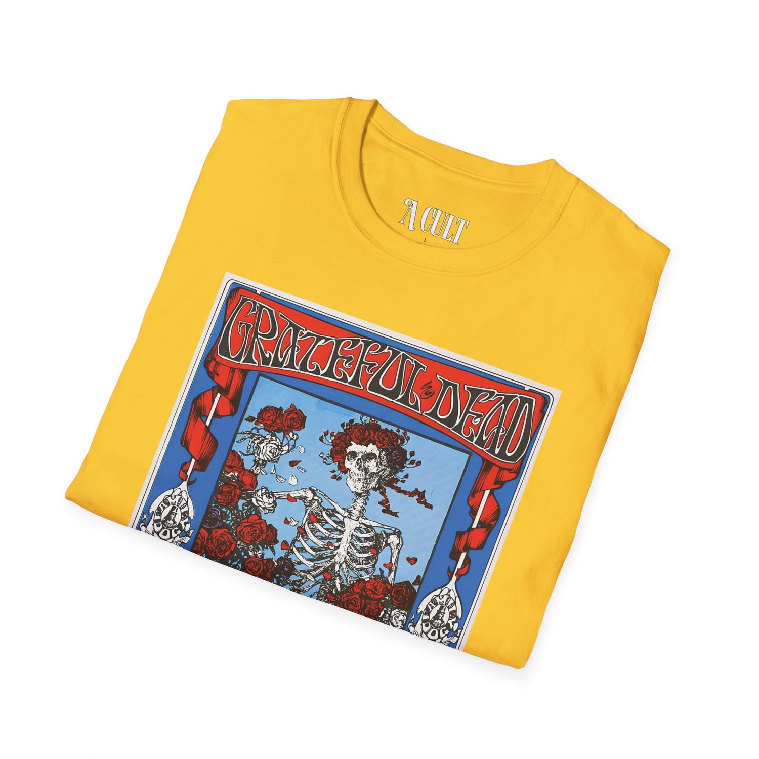 Grateful Dead - Vintage Concert Print - Unisex Soft-Style T-Shirt