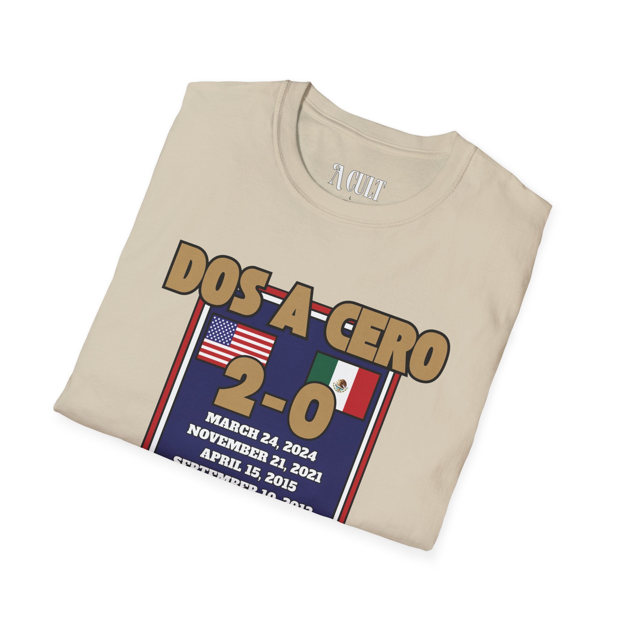 World Cup - USA - Dos A Cero - Unisex Soft-Style T-Shirt