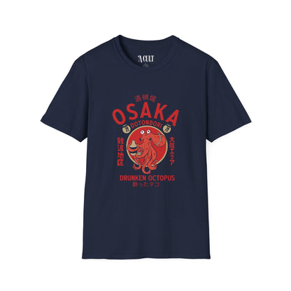Osaka Dotonbori - Drunken Octopus - Unisex Soft-Style T-Shirt