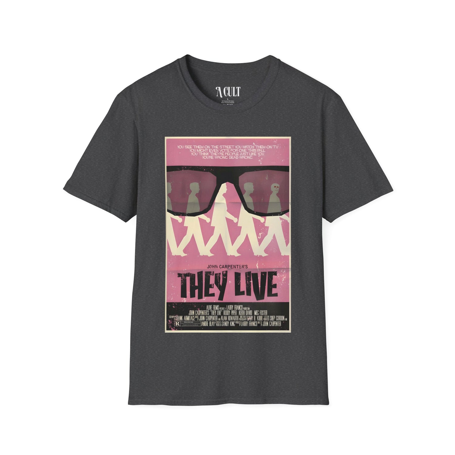 They Live - Glasses Pink - Unisex Soft-Style T-Shirt