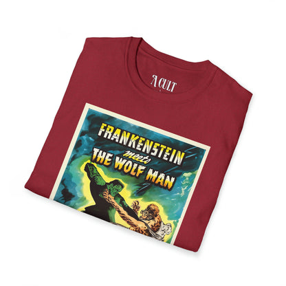 Frankenstein Meets The Wolf Man - Unisex Soft-Style T-Shirt