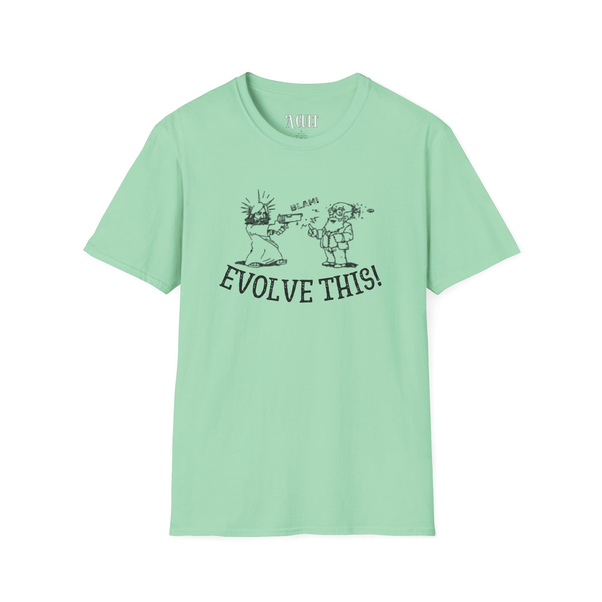 Paul Rudd &amp; Kristen Wiig - Evolve This - Unisex Soft-Style T-Shirt