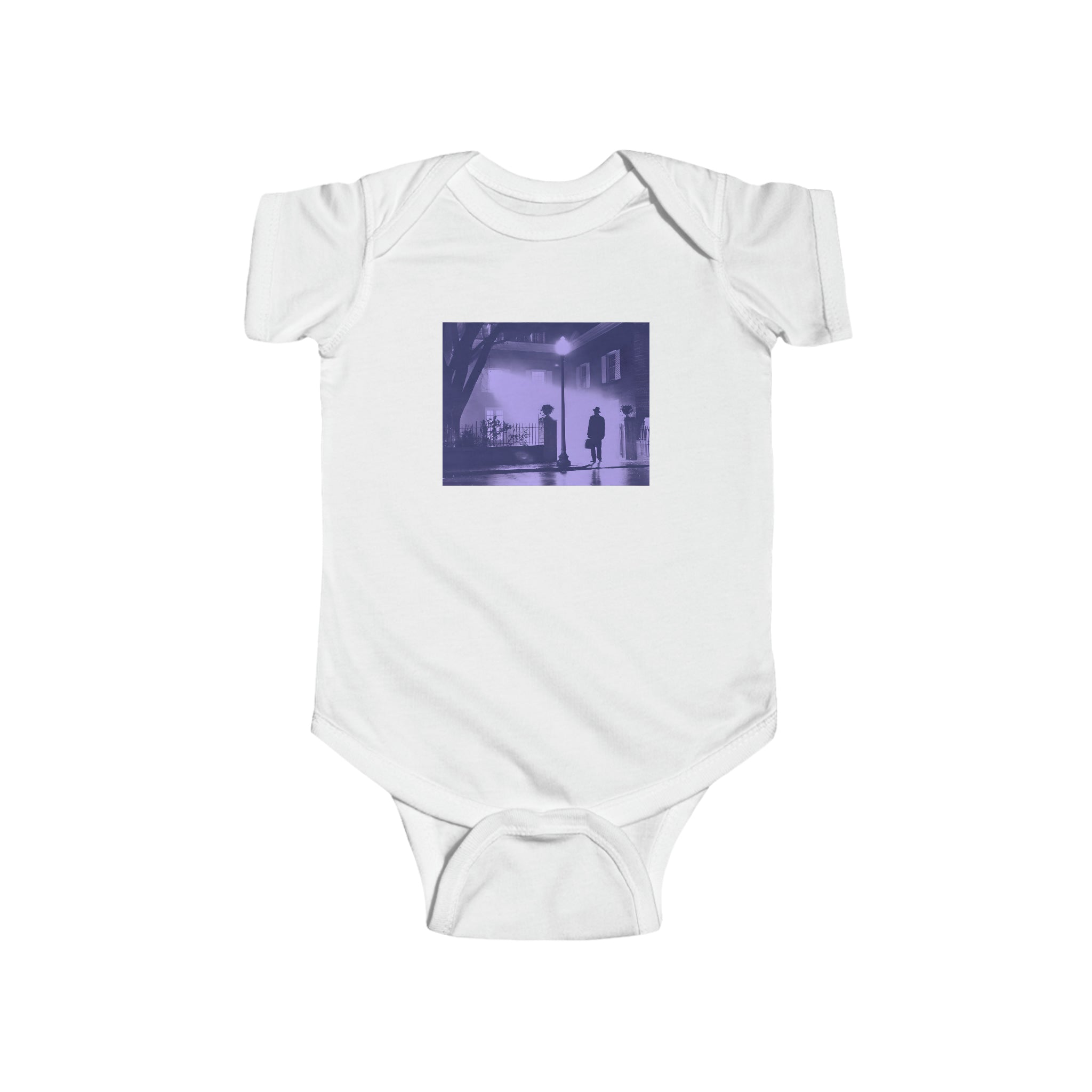 The Exorcist - Classic Movie Poster Purple - Infant Fine Jersey Bodysuit