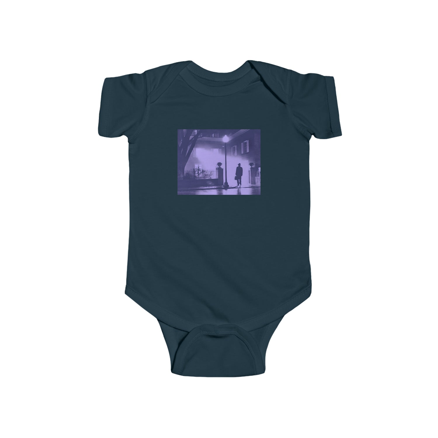 The Exorcist - Classic Movie Poster Purple - Infant Fine Jersey Bodysuit