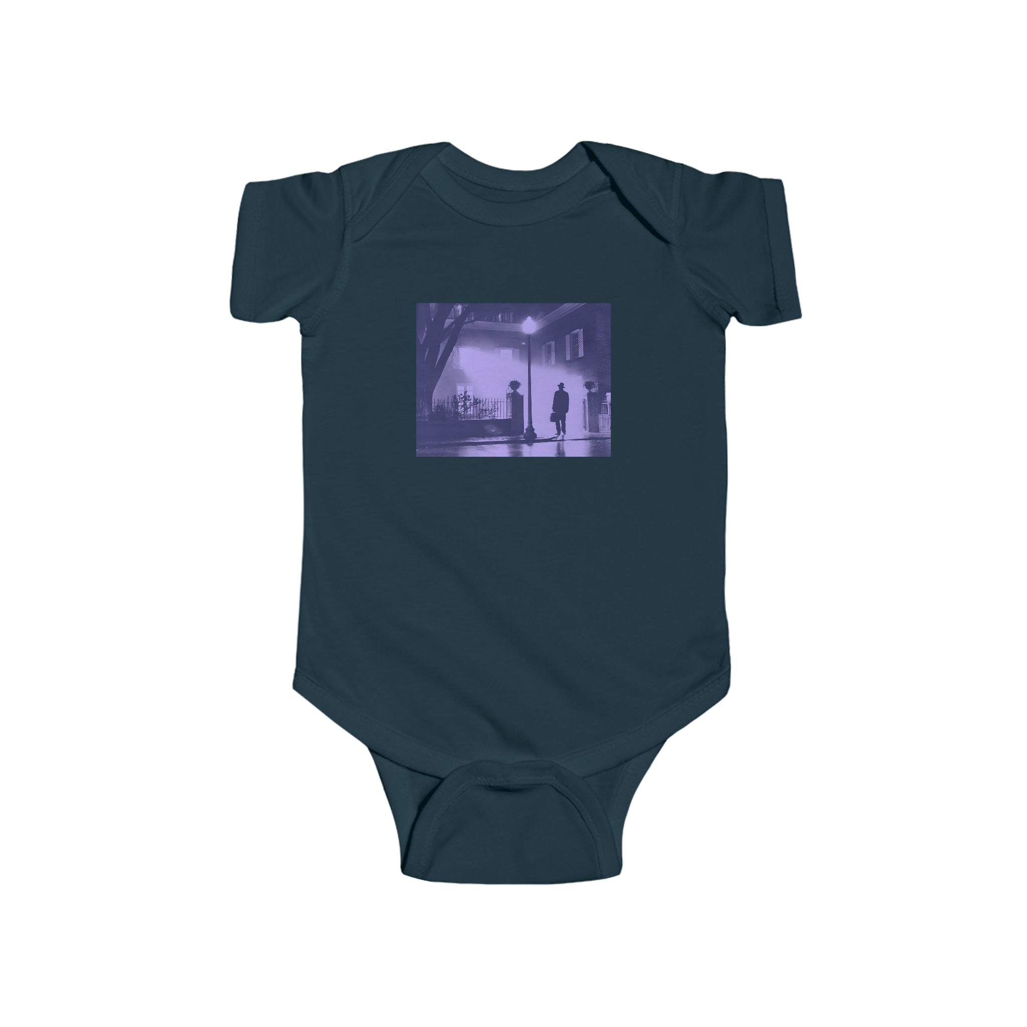 The Exorcist - Classic Movie Poster Purple - Infant Fine Jersey Bodysuit