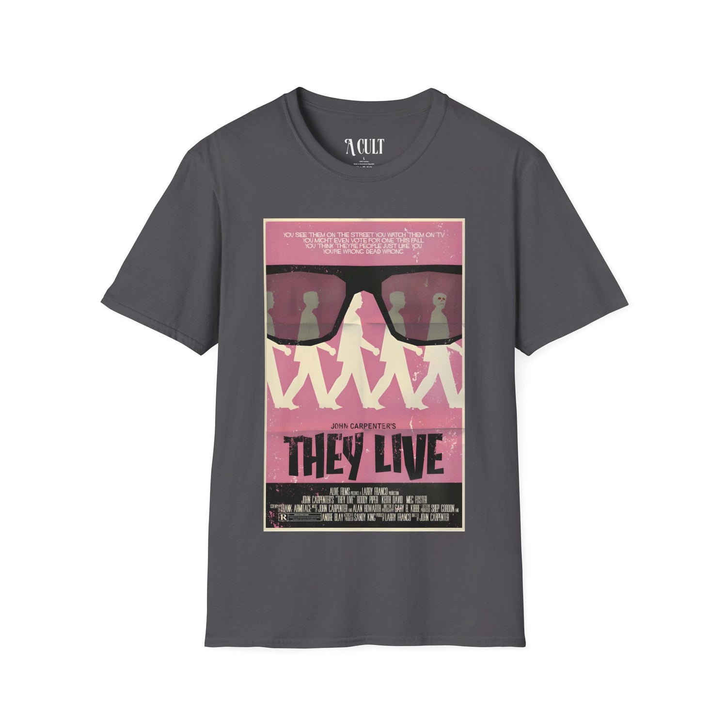 They Live - Glasses Pink - Unisex Soft-Style T-Shirt