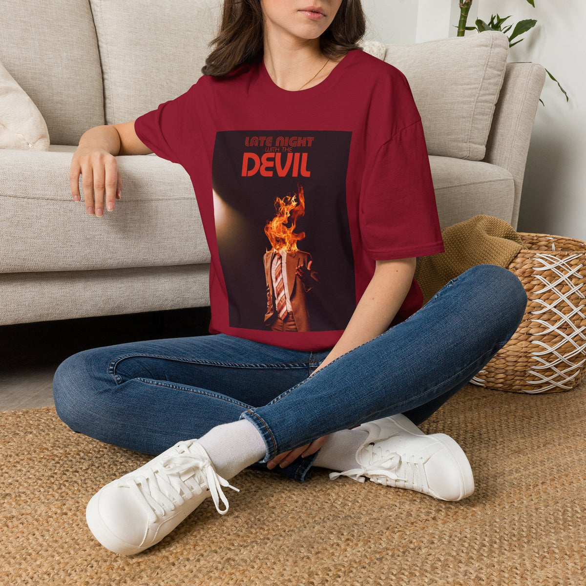 Late Night with the Devil - Fire - Unisex Soft-Style T-Shirt