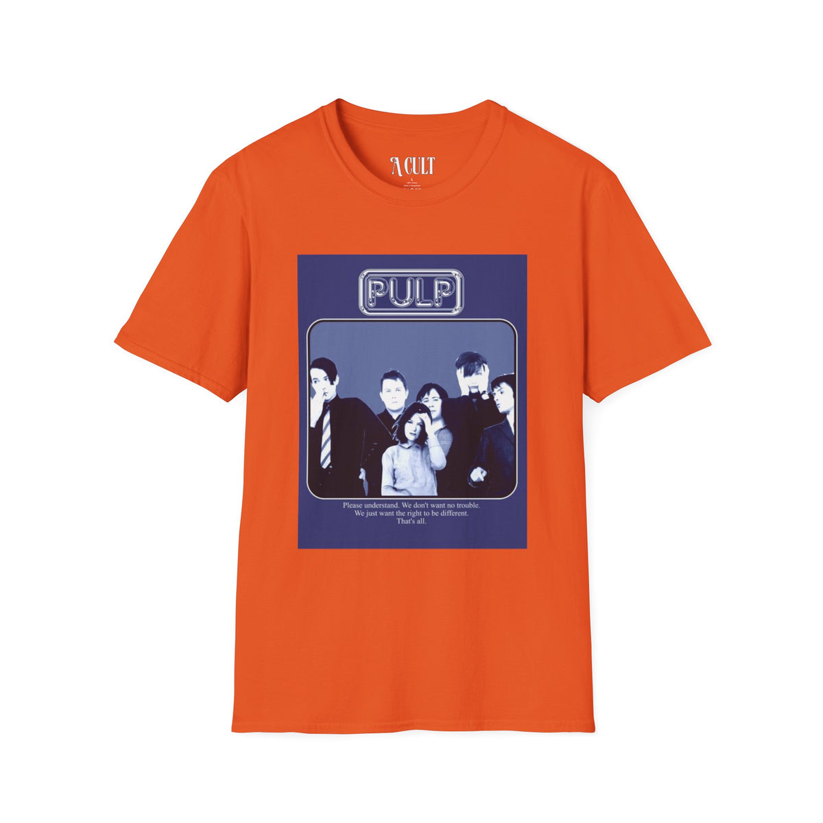 Pulp - Right To Be Different - Unisex Soft-Style T-Shirt