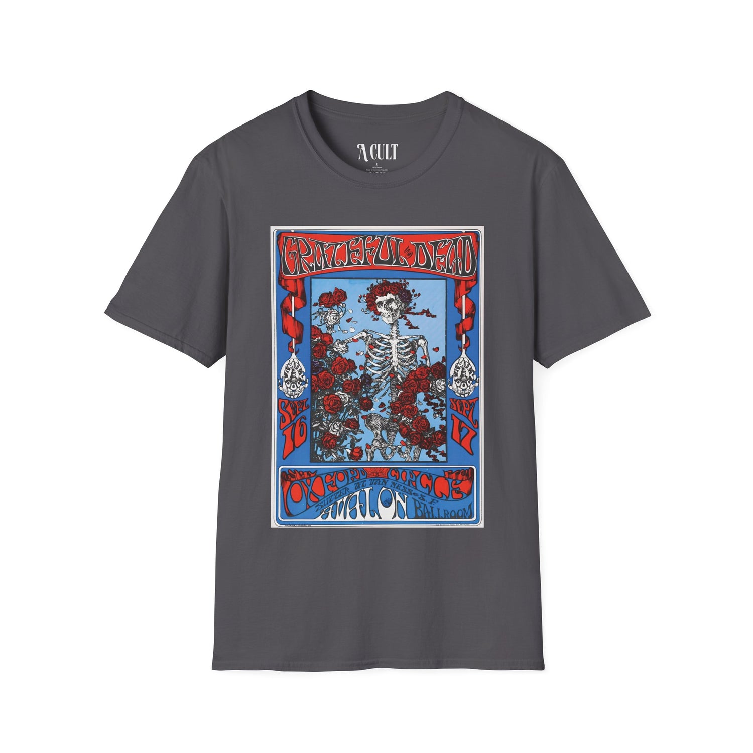 Grateful Dead - Vintage Concert Print - Unisex Soft-Style T-Shirt