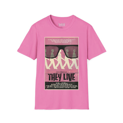 They Live - Glasses Pink - Unisex Soft-Style T-Shirt