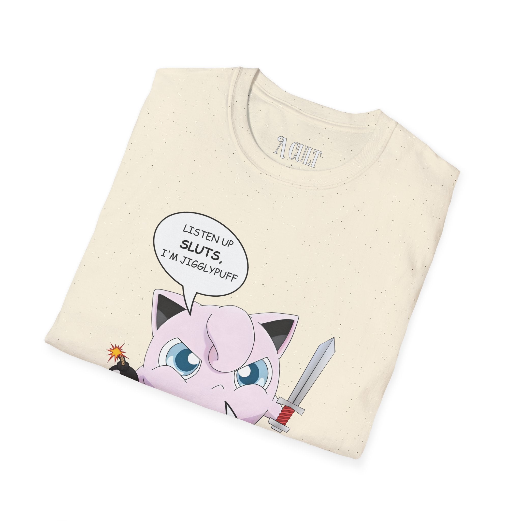 Pokemon - Jigglyrough - Unisex Soft-Style T-Shirt